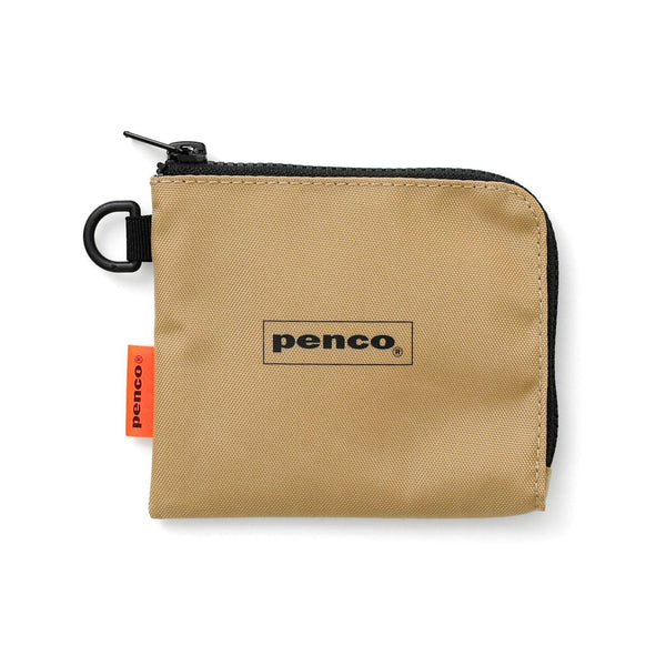Penco L-Zip Purse in Beige — Hightide coin purses — premium stationery and lifestyle, at Cityluxe Singapore