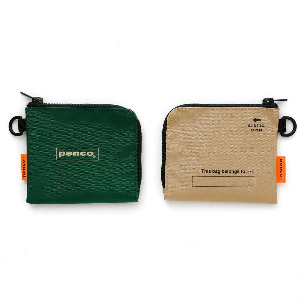 Penco L-Zip Purse - Orange — side view