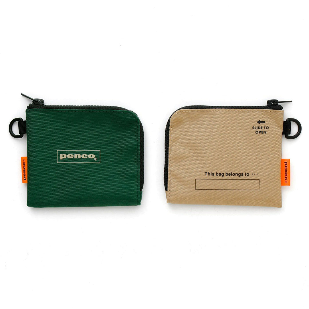 Penco L-Zip Purse - Orange — side view