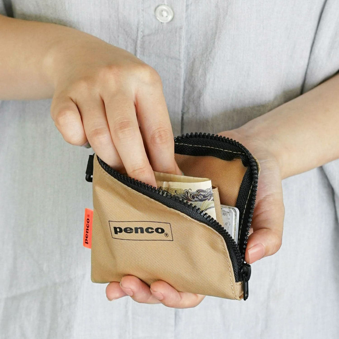 Penco L-Zip Purse - Orange — detail view