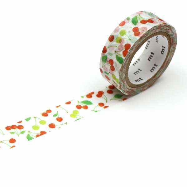 MT Masking Tape EX Washi Tape - Cherries — with packaging