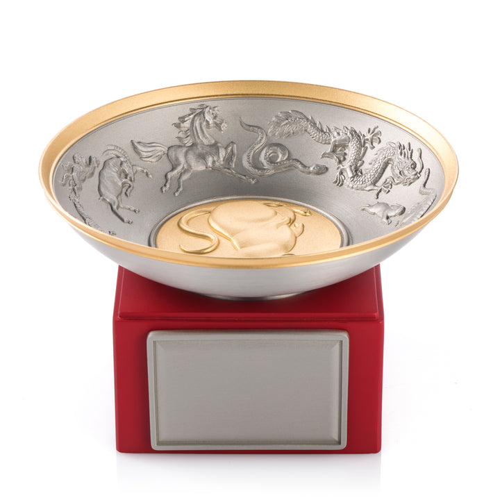 Royal Selangor 2020 Year of the Rat - Wealth Bowl — front view