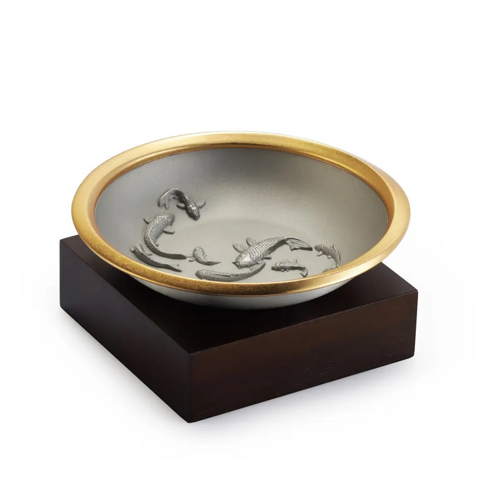 Royal Selangor Koi Wealth Bowl — with packaging