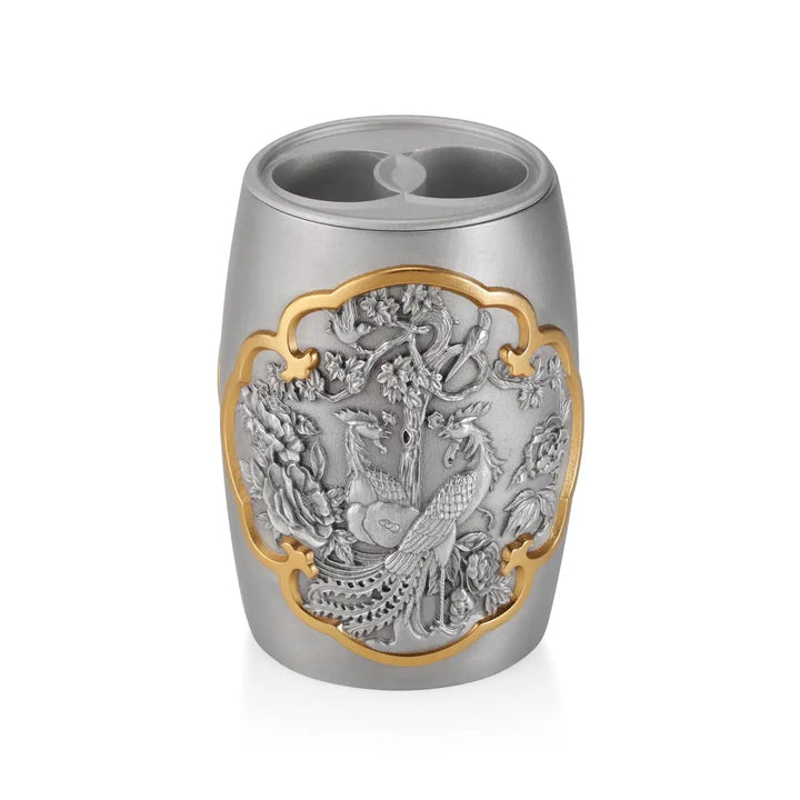Royal Selangor Straits Expression - Peacock &amp; Phoenix Travel Caddy — detail view