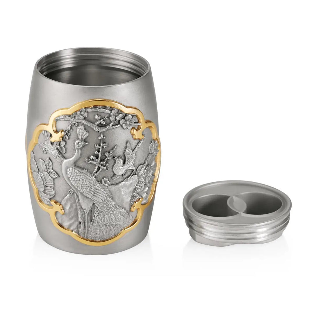 Royal Selangor Straits Expression - Peacock & Phoenix Travel Caddy — front view