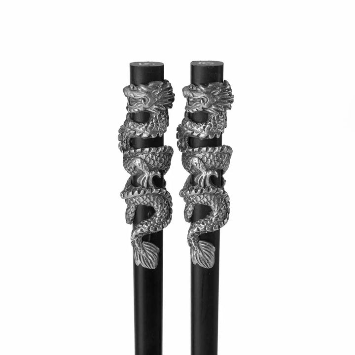Royal Selangor 2024 Year of the Dragon - Chopsticks &amp; Rest Set — detail view