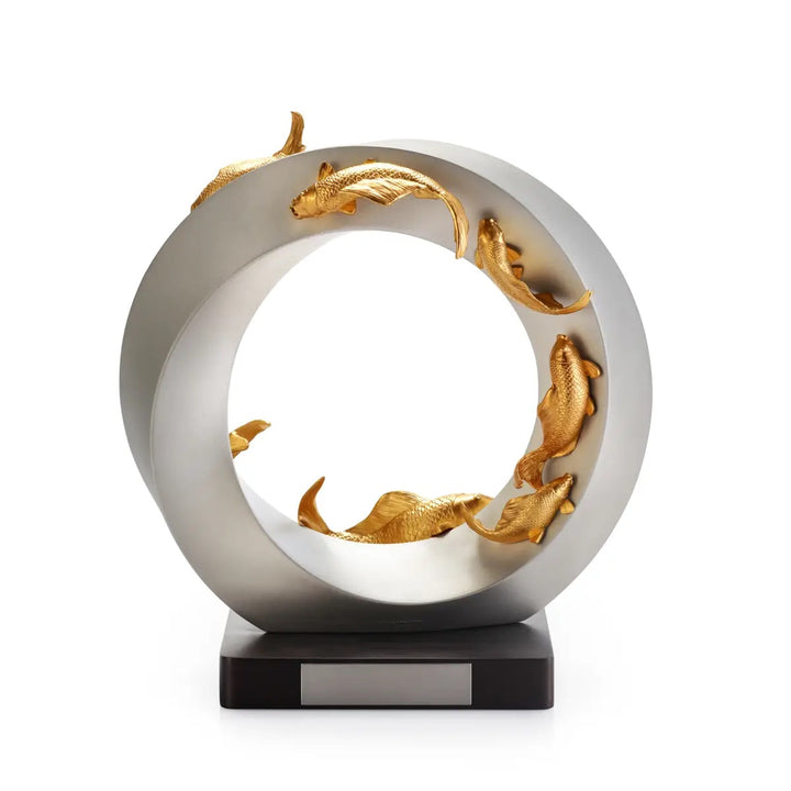 Royal Selangor Koi Centrepiece — side view