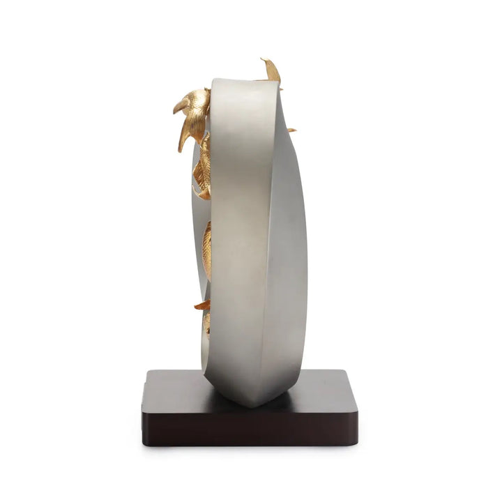 Royal Selangor Koi Centrepiece — angle view