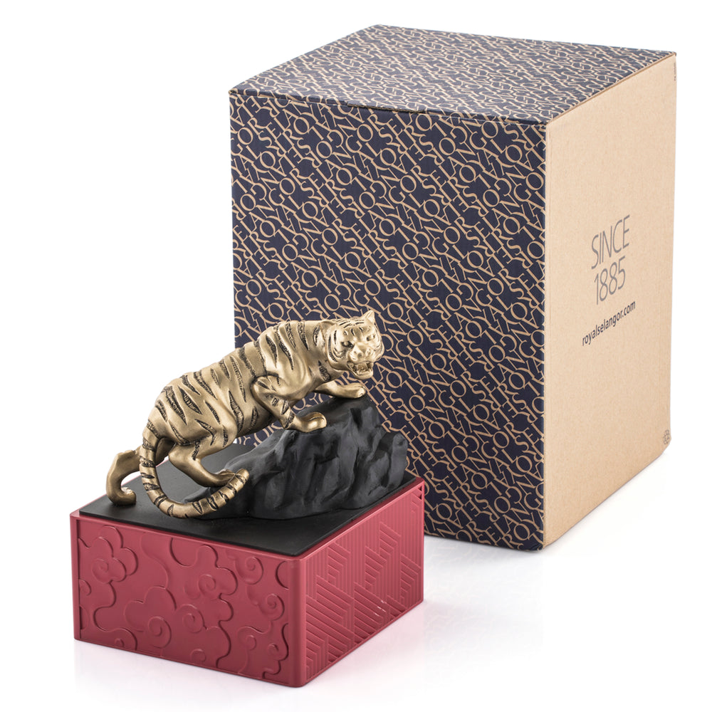 Royal Selangor 2022 Year of the Tiger - Figurine — side view