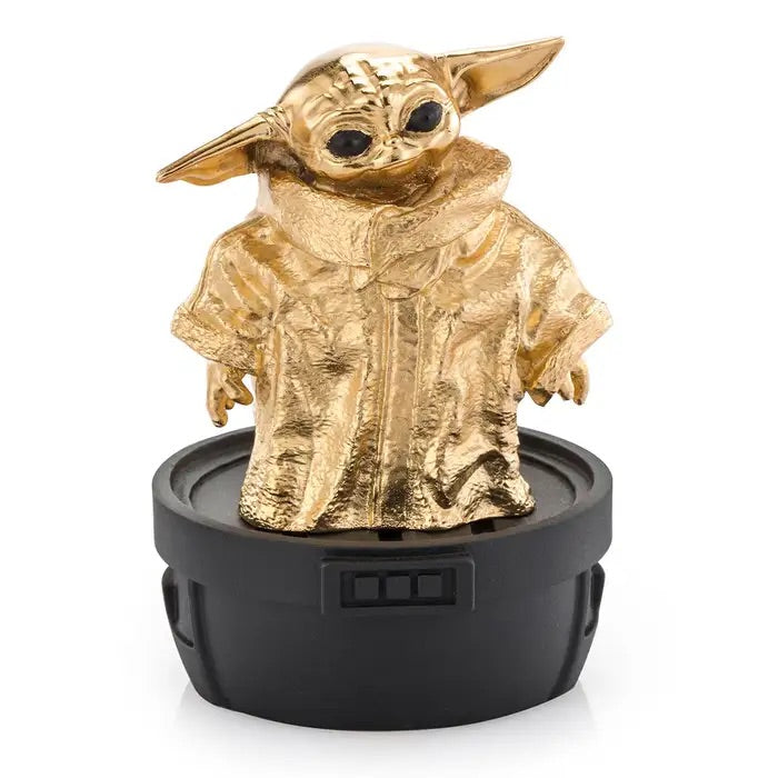 Royal Selangor Starwars Figurine - Limited Edition Gilt Grogu — front view
