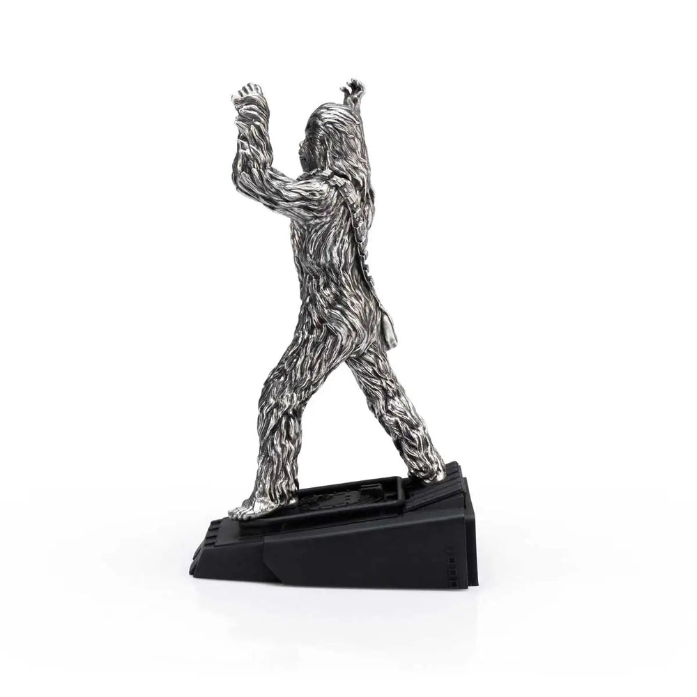 Royal Selangor Starwars Figurine - Chewbacca AT-ST Endor — side view