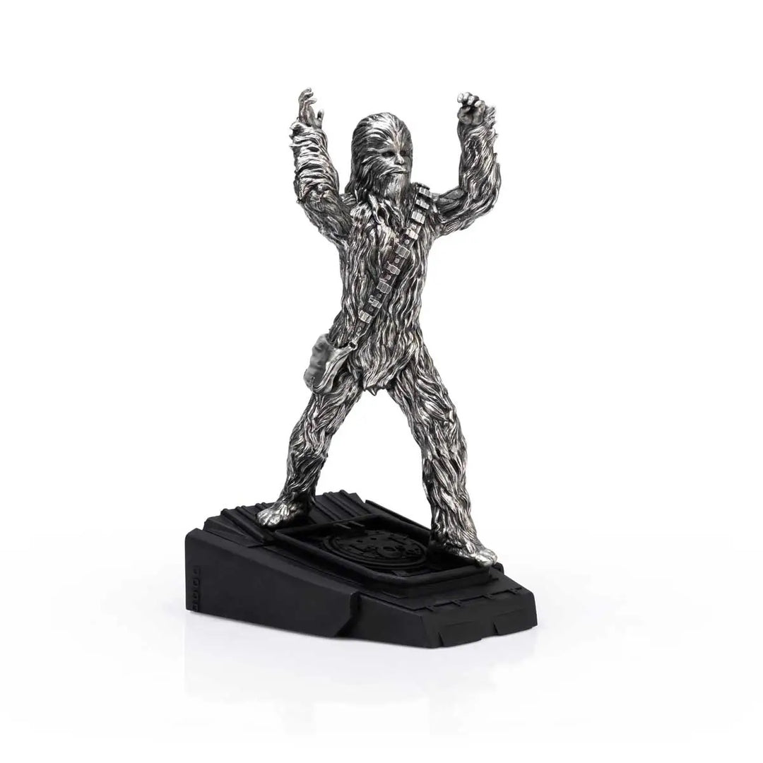 Royal Selangor Starwars Figurine - Chewbacca AT-ST Endor — front view
