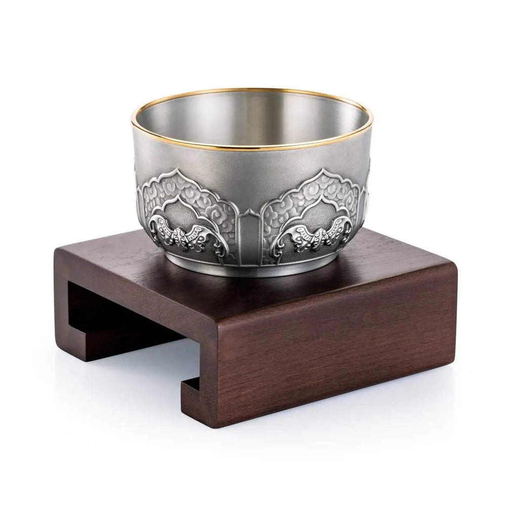 Royal Selangor Wealth Bowl - Five Blessings — side view