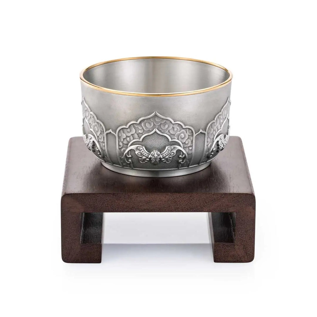 Royal Selangor Wealth Bowl - Five Blessings — front view