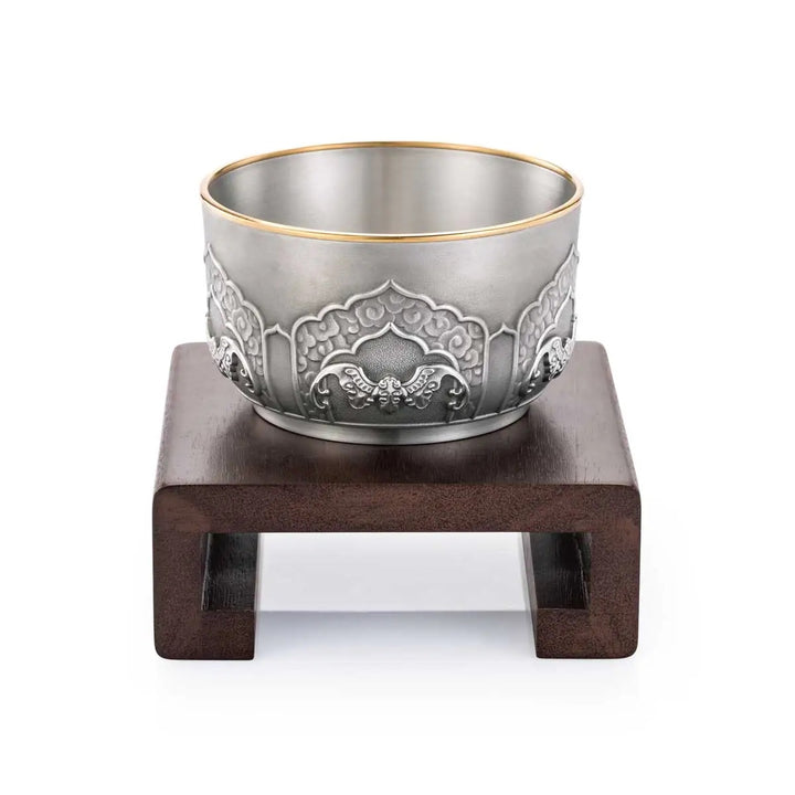 Royal Selangor Wealth Bowl - Five Blessings — front view