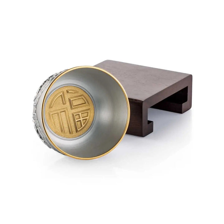 Royal Selangor Wealth Bowl - Five Blessings — in use