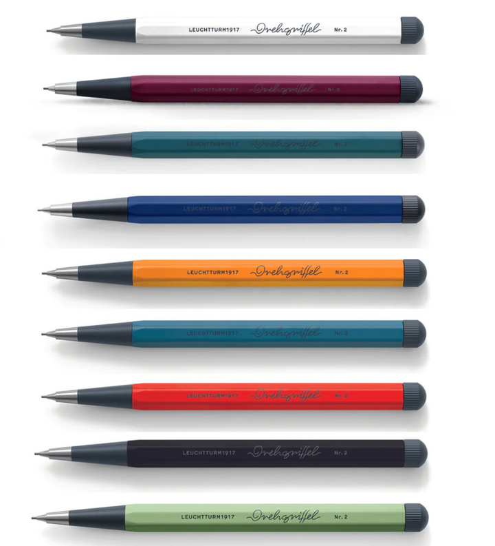 Leuchtturm1917 Drehgriffel NR. 2 Mechanical Pencil in Rising Sun — Leuchtturm1917 mechanical pencil — precision drafting and writing pencil, at Cityluxe Singapore