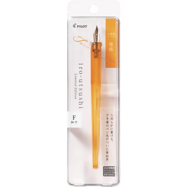 Pilot Iro-Utsushi Dip Fountain Pen - TORO — uncapped with cap posted