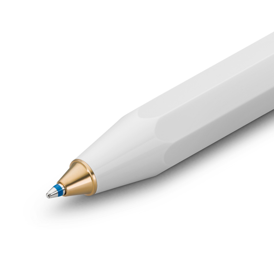 Kaweco Classic Sport Ballpoint Pen in White — Kaweco ballpoint pen — reliable smooth-writing everyday pen, at Cityluxe Singapore