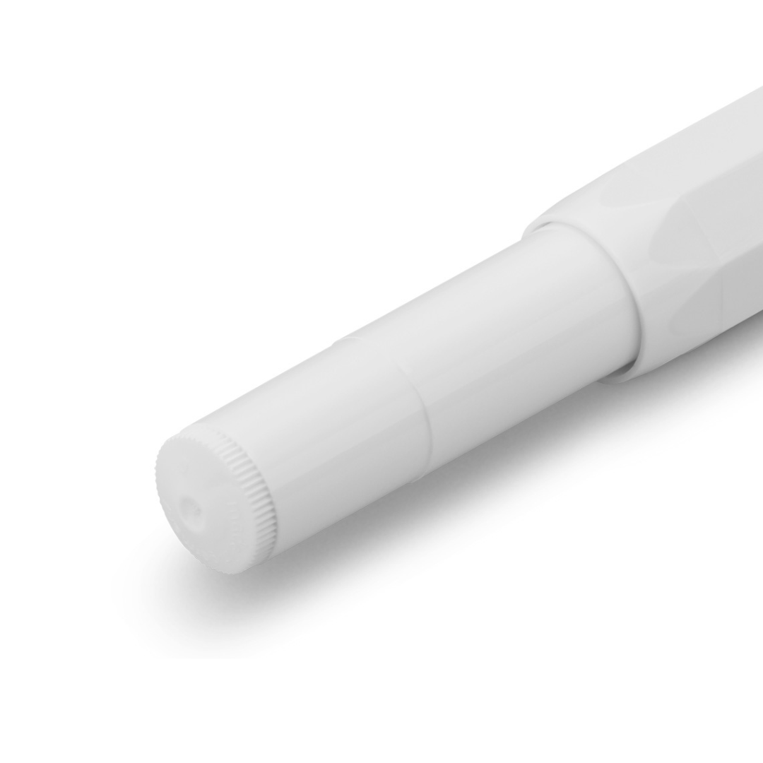 Kaweco Classic Sport Gel Roller Pen - White — flat lay
