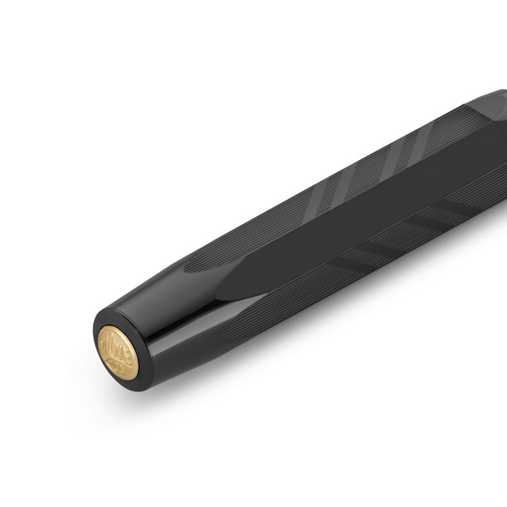 Kaweco Classic Sport Guilloche 1935 Fountain Pen - Black — flat lay