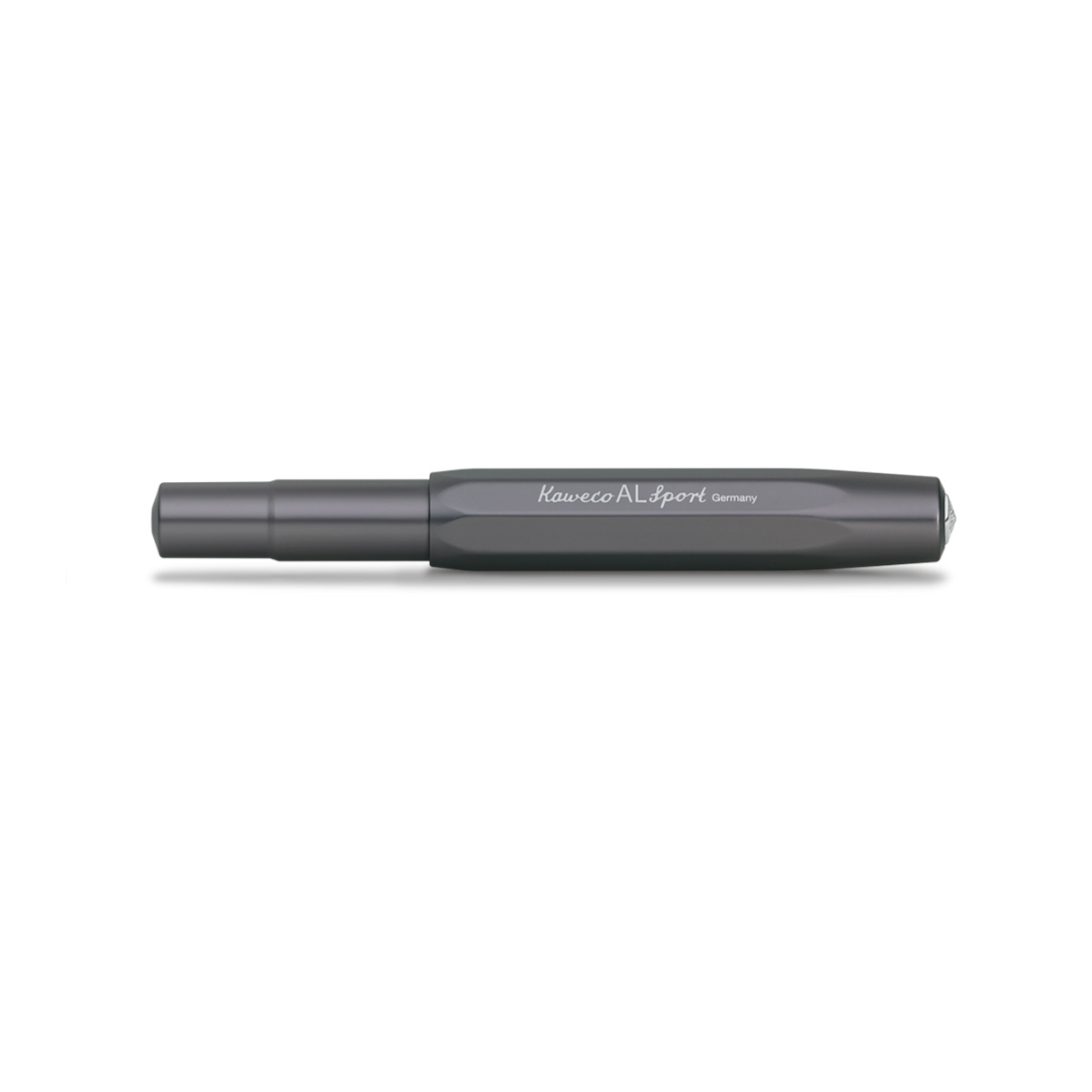 Kaweco AL Sport Fountain Pen in Anthracite — Kaweco fountain pen — precision nib writing instrument, at Cityluxe Singapore stationery store