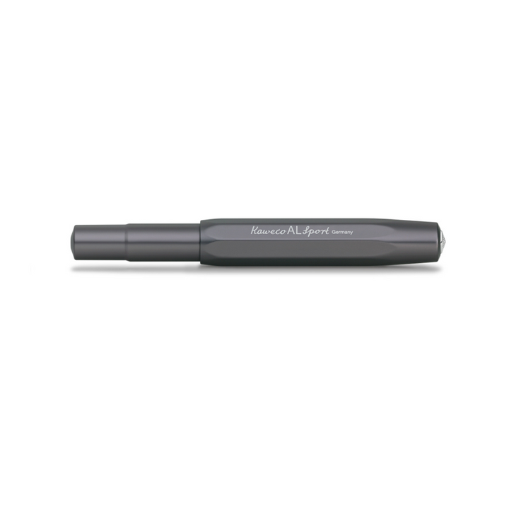 Kaweco AL Sport Fountain Pen in Anthracite — Kaweco fountain pen — precision nib writing instrument, at Cityluxe Singapore stationery store