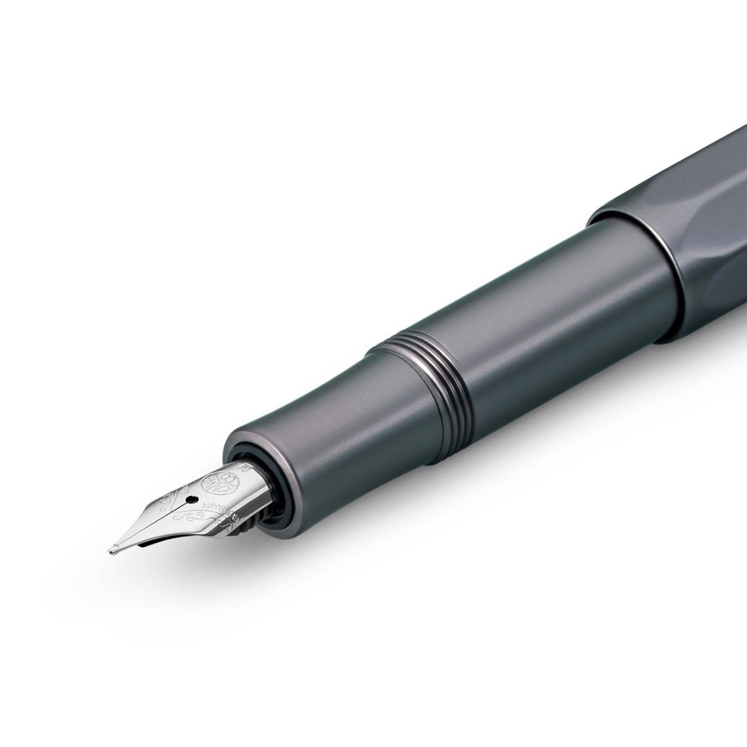 Kaweco AL Sport Fountain Pen in Anthracite — Kaweco fountain pen — precision nib writing instrument, at Cityluxe Singapore stationery store