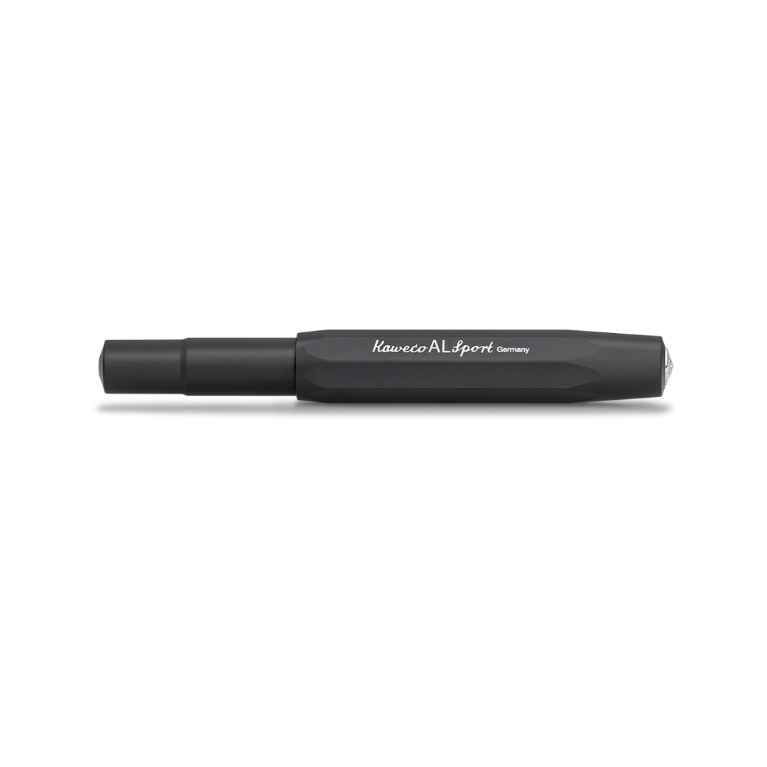 Kaweco AL Sport Fountain Pen - Black — flat lay