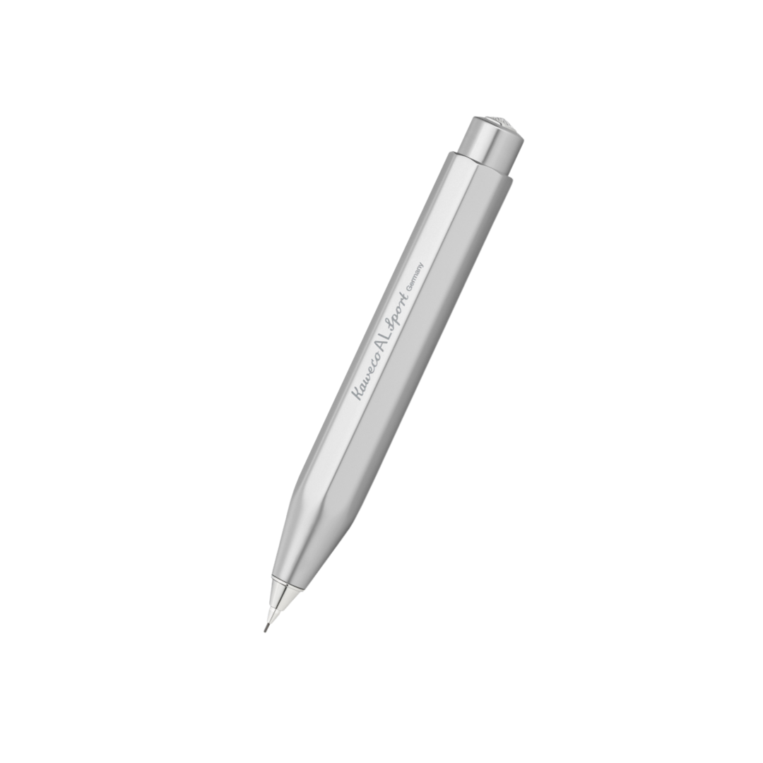 Kaweco AL Sport Mechanical Pencil - Silver — capped
