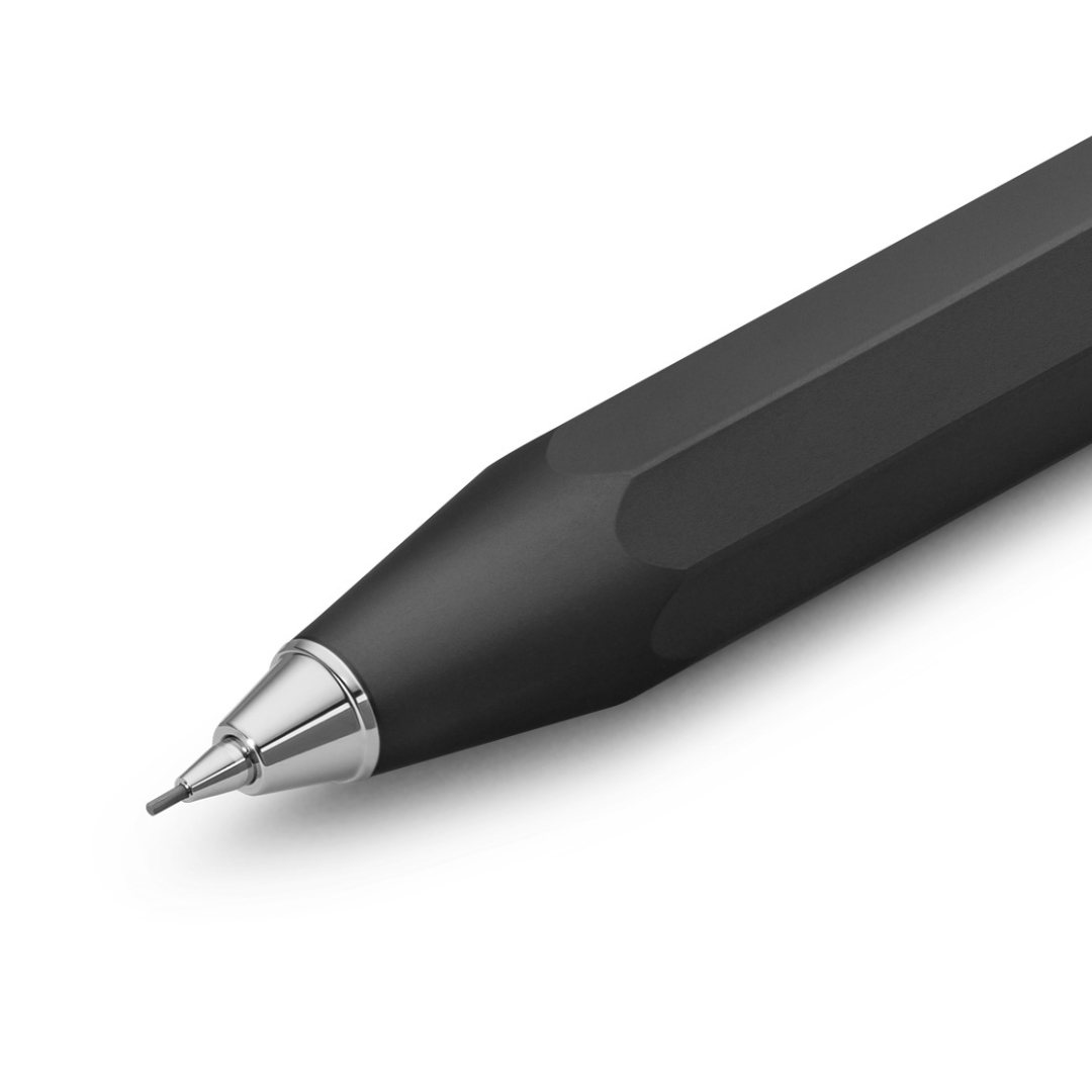 Kaweco AL Sport Mechanical Pencil - Black — writing at an angle