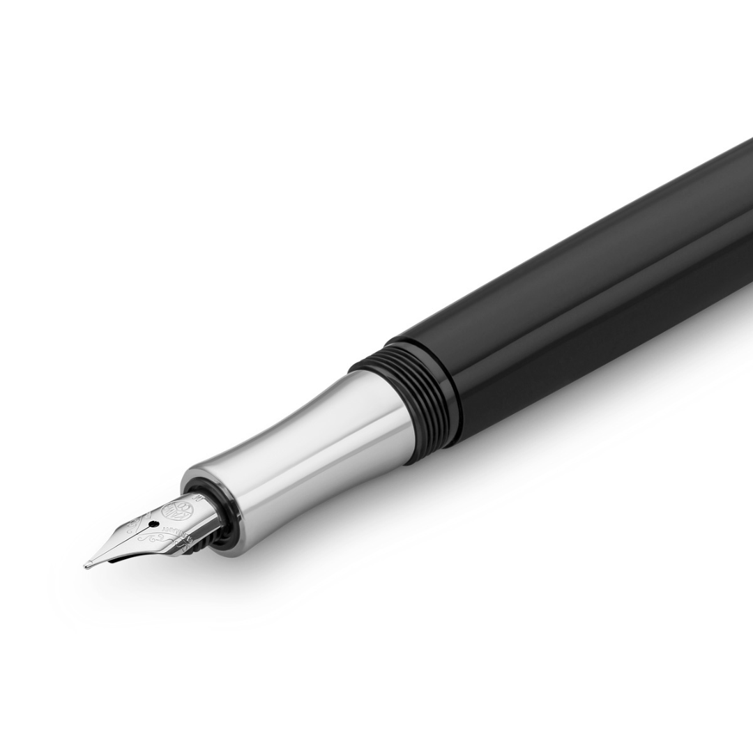 Kaweco STUDENT Fountain Pen - Black — writing at an angle