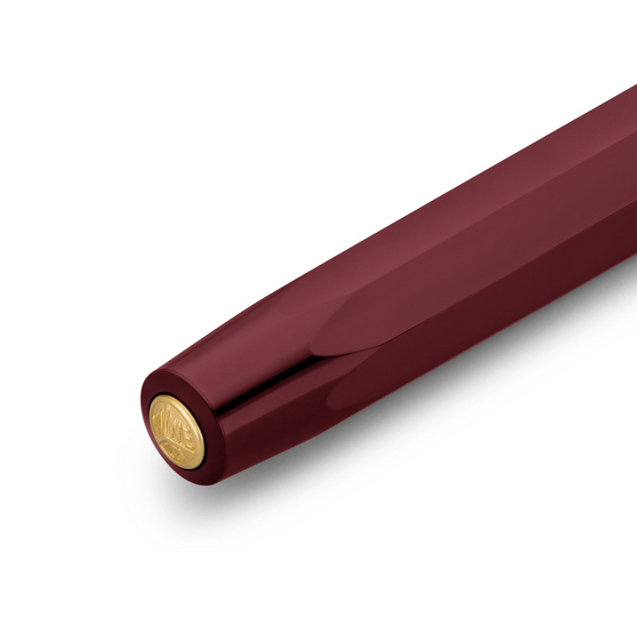 Kaweco Classic Sport Gel Roller Pen - Bordeaux — flat lay