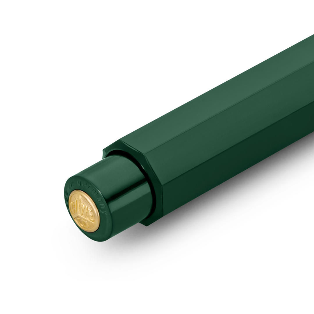 Kaweco Classic Sport Mechanical Pencil - Green — writing at an angle