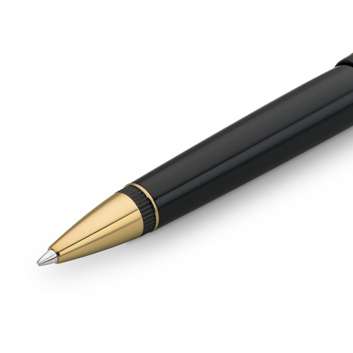 Kaweco DIA2 Ballpoint Pen - Black with Gold Trim — with packaging