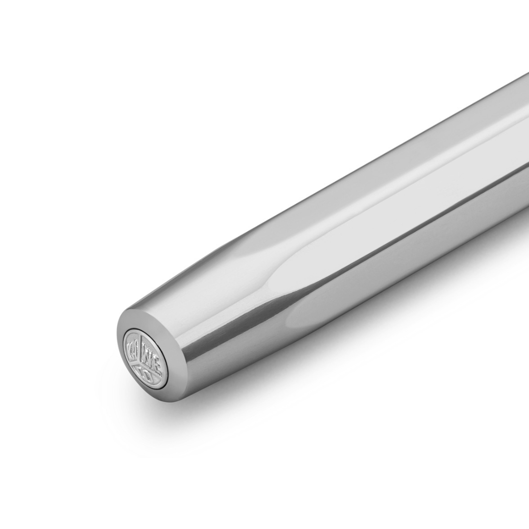 Kaweco AL Sport Fountain Pen - Raw Aluminium — flat lay