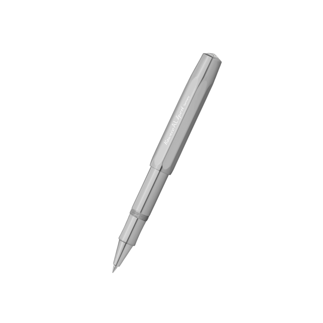 Kaweco AL Sport Gel Roller Pen - Raw Aluminium — front view