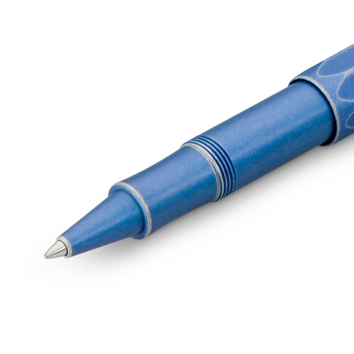 Kaweco AL Sport Stonewashed Gel Rollerball Pen - Blue — angle view