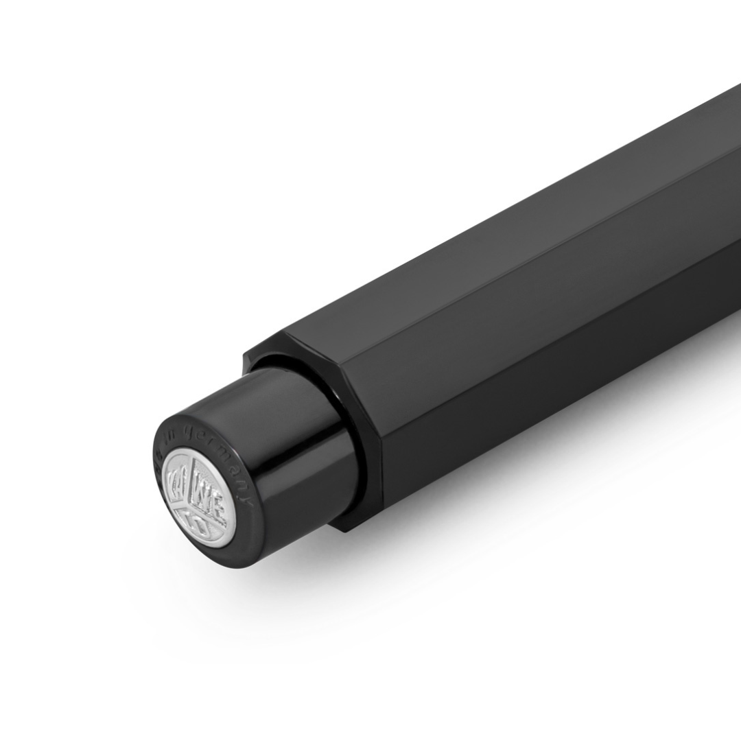 Kaweco Skyline Sport Mechanical Pencil - Black — writing at an angle
