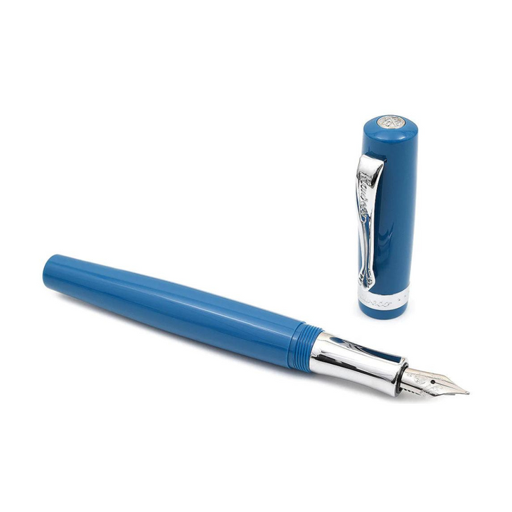 Kaweco STUDENT Fountain Pen - Vintage Blue — writing at an angle