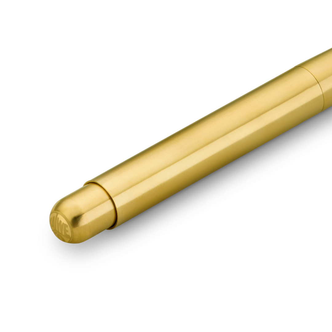 Kaweco Liliput Ballpoint Pen - Brass — barrel detail