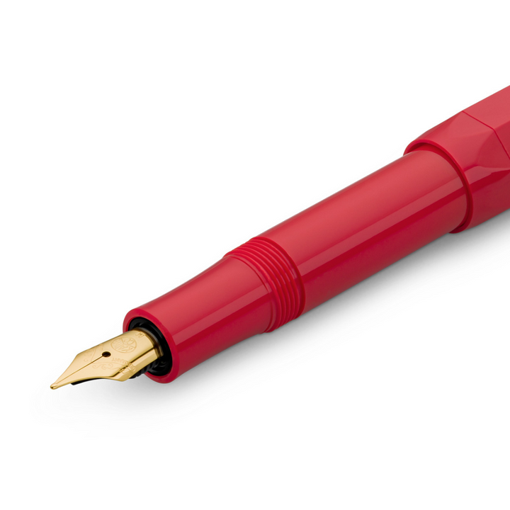 Kaweco Classic Sport Fountain Pen - Red — flat lay