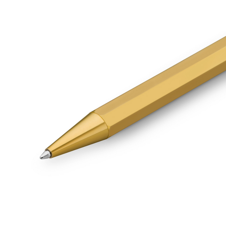 Kaweco Special Ballpoint Pen - Brass — writing at an angle