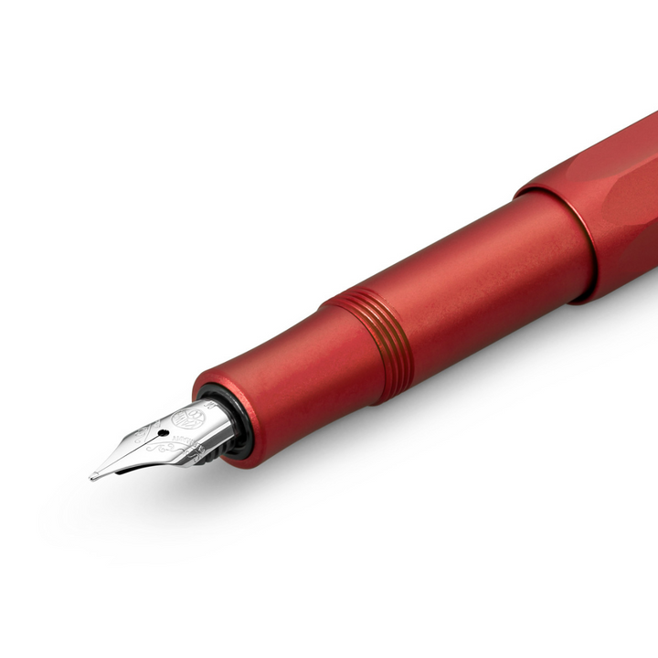 Kaweco AL Sport Fountain Pen Deep in Red — Kaweco fountain pen — precision nib writing instrument, at Cityluxe Singapore stationery store