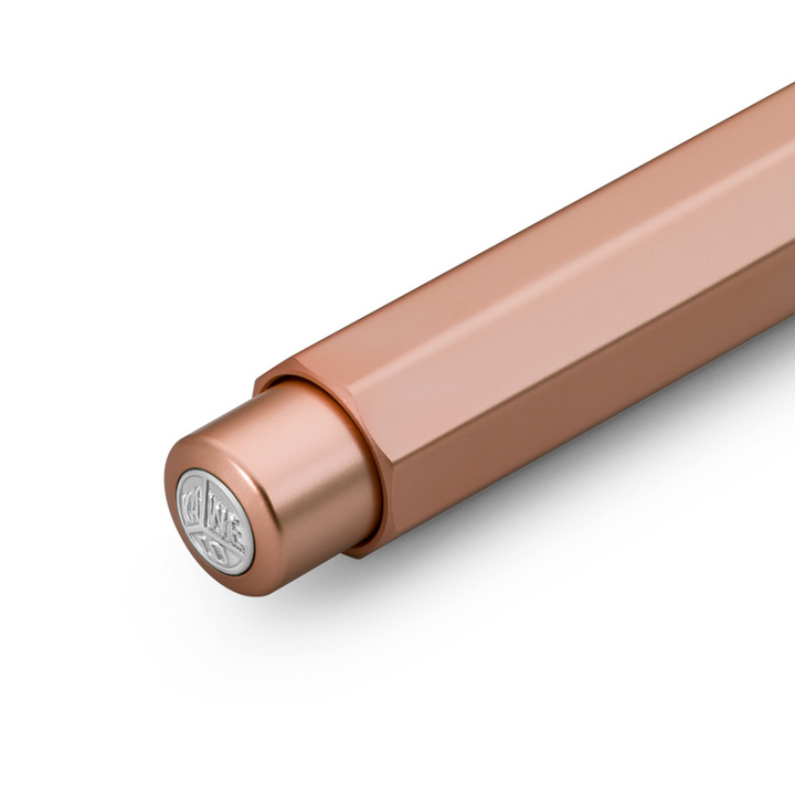 Kaweco AL Sport Mechanical Pencil Rose - Gold — writing at an angle