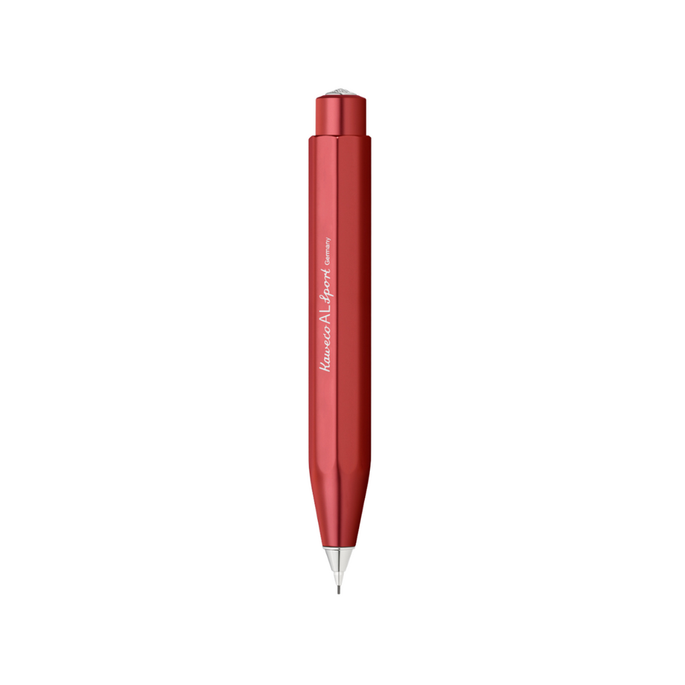 Kaweco AL Sport Mechanical Pencil Deep - Red — lead extended