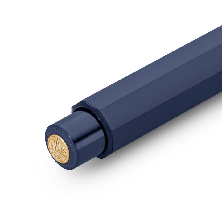 Kaweco Classic Sport Clutch Pencil 3.2mm - Navy — writing at an angle