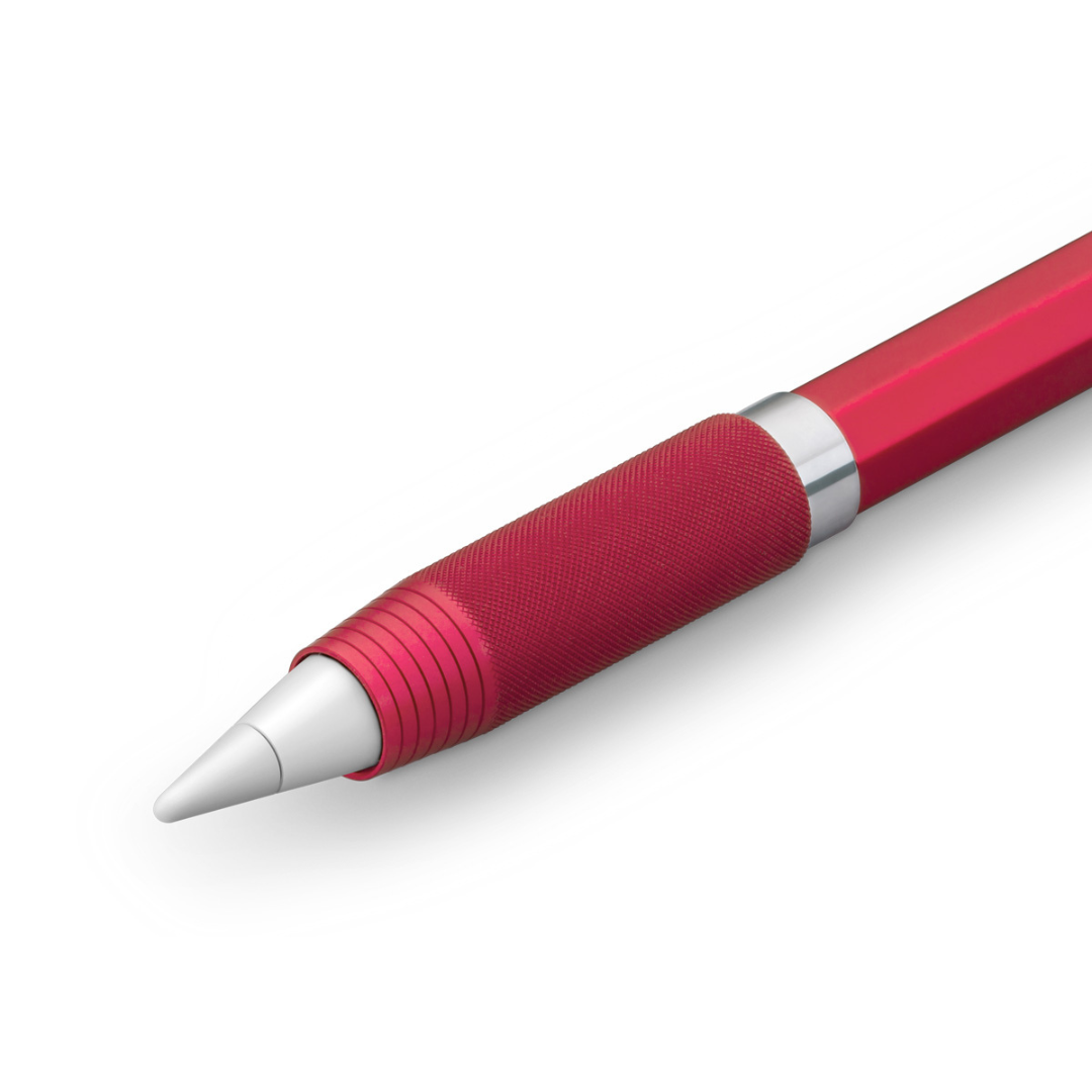 Kaweco Grip for Apple Pencil Red — flat lay