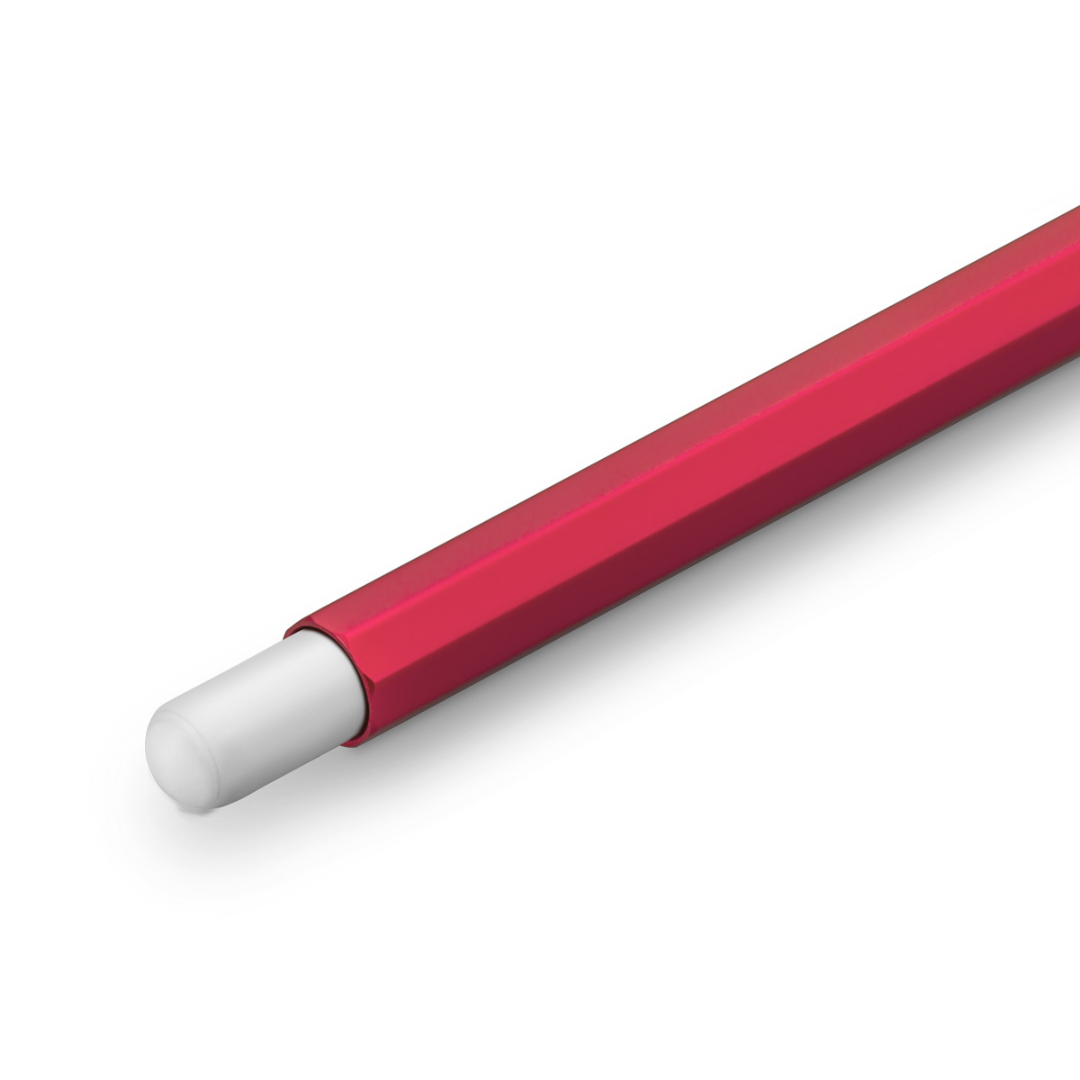 Kaweco Grip for Apple Pencil Red — writing at an angle