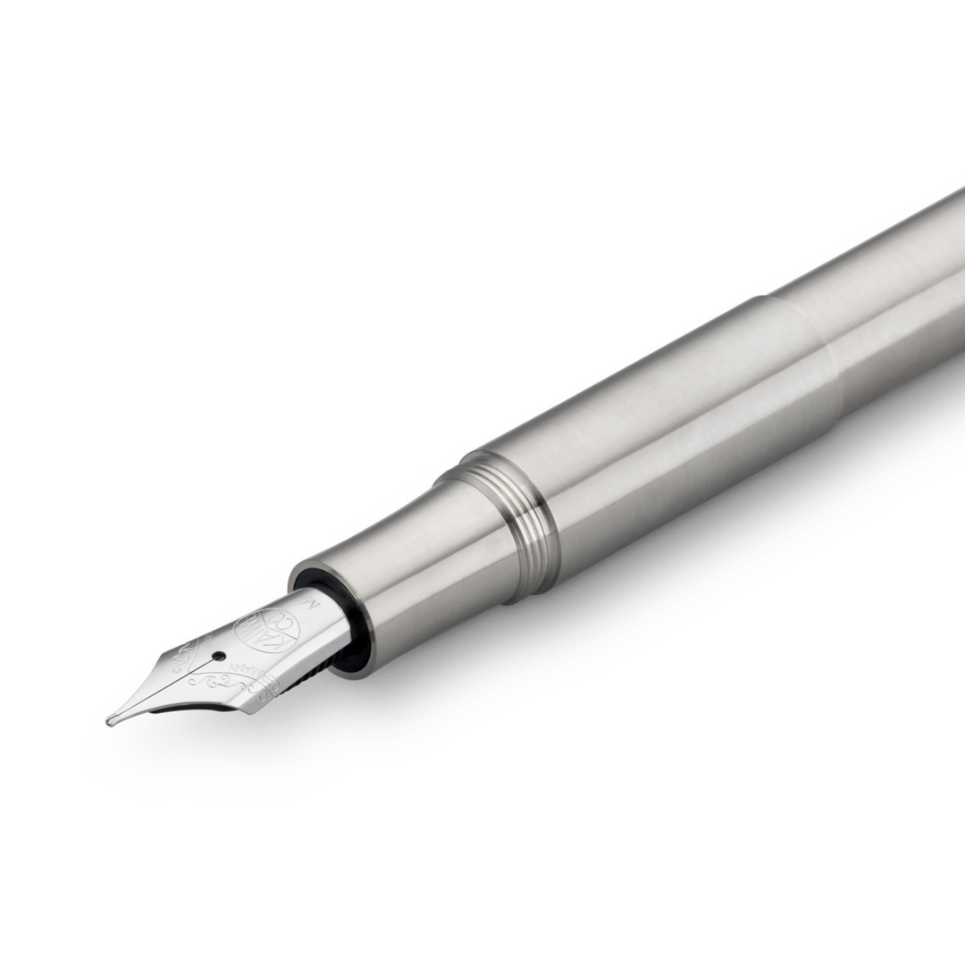 Kaweco Supra Fountain Pen in Stainless Steel — Kaweco fountain pen — precision nib writing instrument, at Cityluxe Singapore stationery store